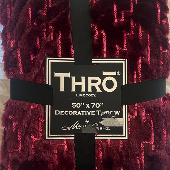 Thro Burgundy Decorative Throw